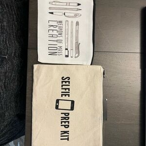 Selfie Prep Kit and Weapons of Mass Creation Pouches